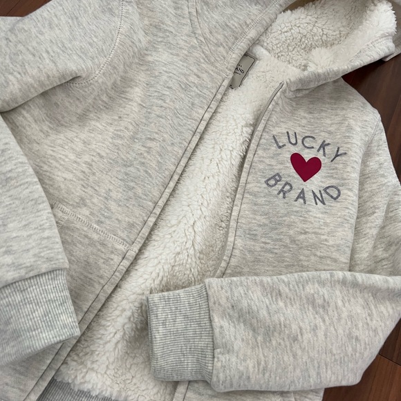 Lucky Brand Girls Zipper Sweater - Picture 2 of 8